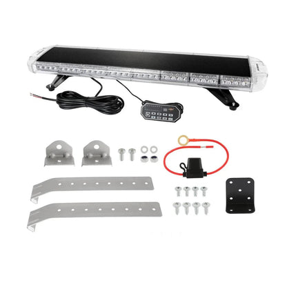38.5″ stroboscopique de toit Barres lumineuses avec supports de montage 20 modes de flash feux de signalisation d’urgence