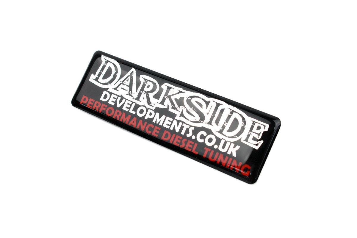 Badge autocollant résine bombée – Darkside Developments