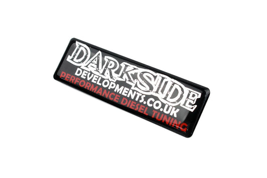 Badge autocollant résine bombée – Darkside Developments