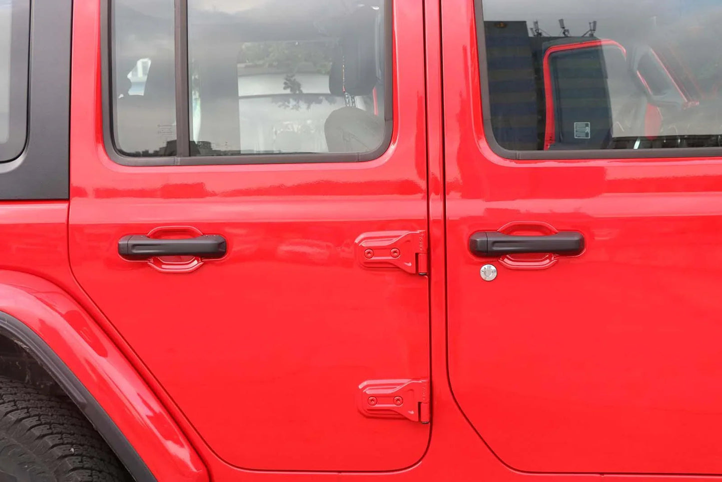 (5pcs/set) Door Handle Bowl Exterior Trim, Door Handle Recess Guard Trim Cover pour Jeep Wrangler JL 2018-2022 – vue 4