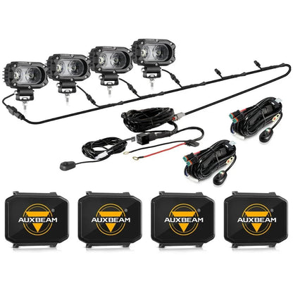 R4 série | 4″ 60 W Corrugated Lens 120° Wide Beam projecteurs LED compacts – vue 17 – NOVADOMIO
