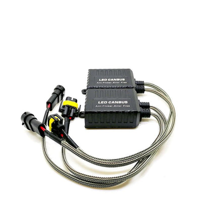 H11/H9/H8 C20-Model Decoder-Pro Enhanced Ampoules de phare LED CAN-bus Decoder Harness Resistor Conversion Kit lot de 2 – vue