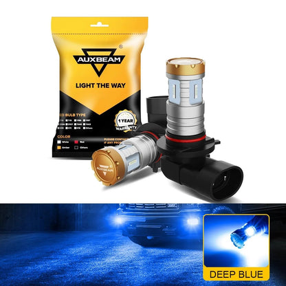 9006 HB4 LED antibrouillard/DRL ampoules 20 W 4 000 lm bleu profond Crown série – 2 ampoules – NOVADOMIO