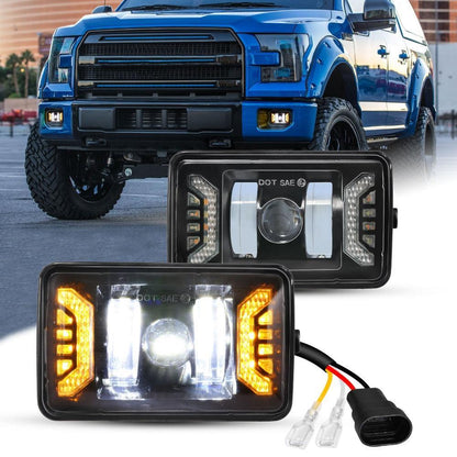 Lot de 2 LED antibrouillards ensemble avec DRL/ clignotant feux pour Ford F150 2015 2016 2017 2018 2019 2020 – vue 3