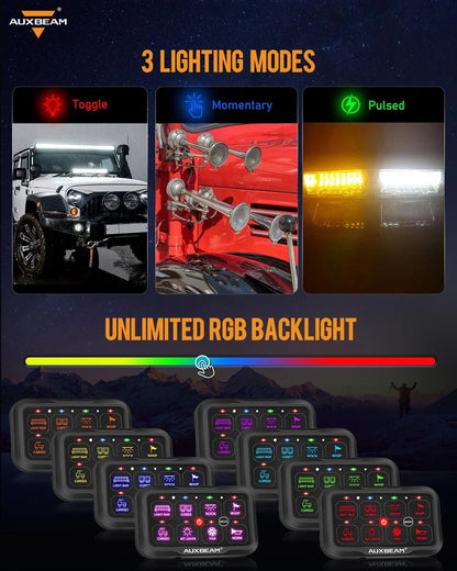 AC-800 RGB panneau de commande avec APP&télécommande, modes bascule / momentané / impulsion – vue 4 – NOVADOMIO