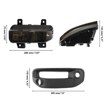 LED antibrouillard kit pare-chocs feu longue portée de remplacement pour Dodge Ram 1500 2019 2020 2021 2022 – vue 7