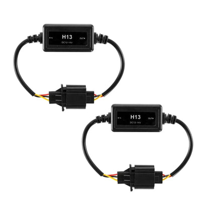H13/9008 C10-MODEL Enhanced Ampoules de phare LED CAN-bus Decoder anti-scintillement Hyper Flash No Warning Harness Resistor