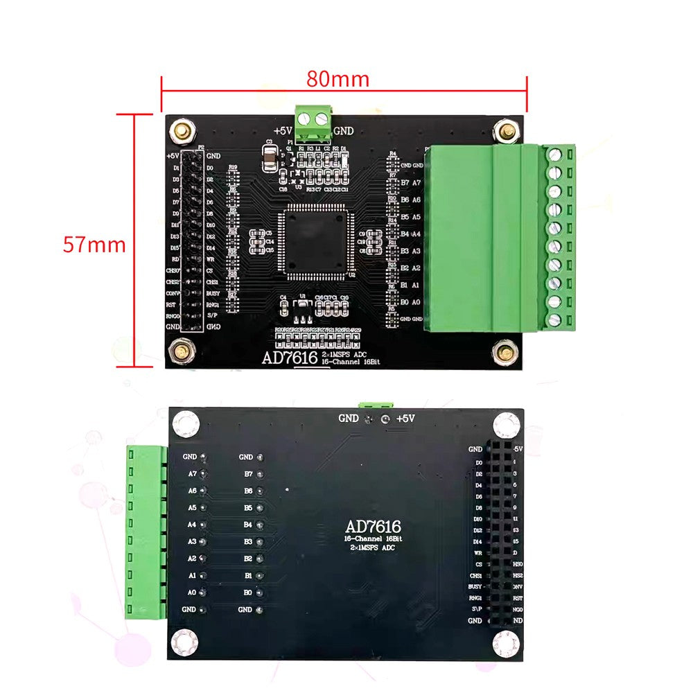 Module de Conversion analogique-numérique AD7616, 16 bits, 16 canaux, Acquisition de données ADC haute vitesse,…