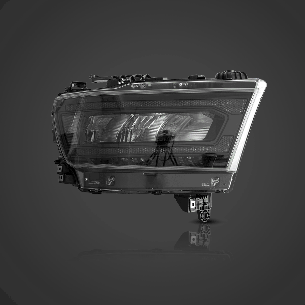 LED bloc optique avant Reflection Bowl Chrome pour 2019-2023 Dodge Ram 1500 5th Gen(DT) – vue 2