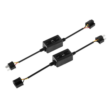 H4/9003 C10-MODEL Enhanced Ampoules de phare LED CAN-bus Decoder anti-scintillement Hyper Flash No Warning Harness Resistor
