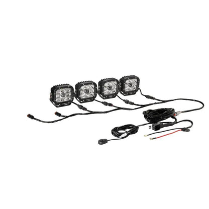 6 Projecteurs LED compacts kit faisceau d’alimentation avec connecteur DT 2 broches – vue 2 – NOVADOMIO