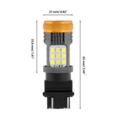 3157 7443 1157 1156 BAU15S blanc orange rouge LED clignotant DRL Brake Tail Reversing ampoules LED 56 W 600% haute luminosité