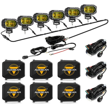 R4 série | 4″ 60 W projecteurs LED compacts faisceau large orange éclairage – vue 21 – NOVADOMIO