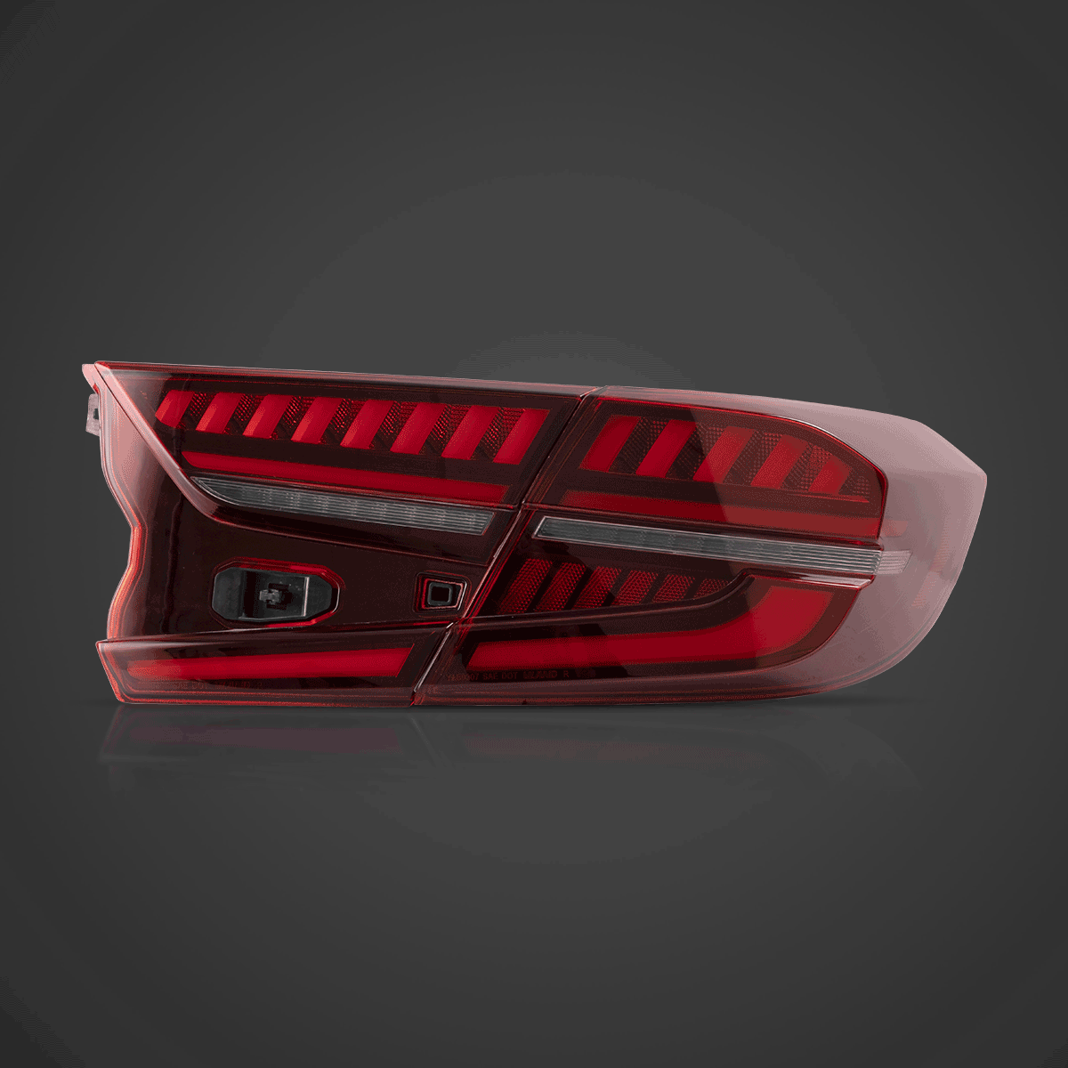 LED bloc de feux arrière avec Full LED Dynamic Welcome Lighting pour 2018-2022 Honda Accord 10th Gen – vue 3