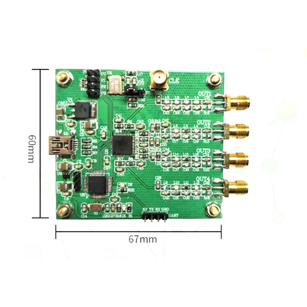 AD9959 module DDS à quatre canaux RF générateur de source de Signal sortie balayage AM – vue 5
