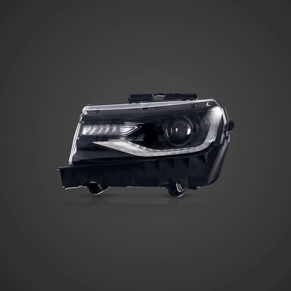 LED bloc optique avant projecteur double faisceau noir pour 2014–2015 Chevrolet Camaro – vue 2 – NOVADOMIO