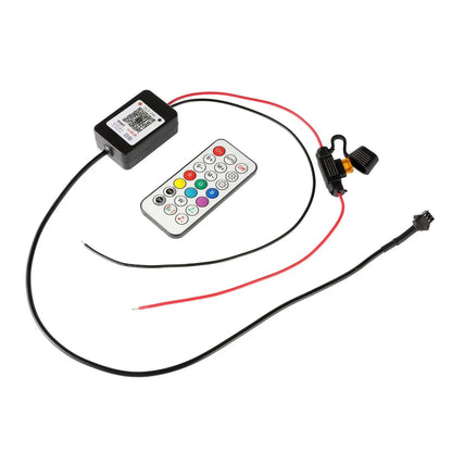 Magic Dream couleur RGB éclairage sous caisse LED Strip feux Kit avec Bluetooth APP & Télécommande sans fil avec fonction feu