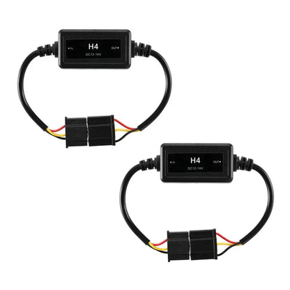H4/9003 C10-MODEL Enhanced Ampoules de phare LED CAN-bus Decoder anti-scintillement Hyper Flash No Warning Harness Resistor