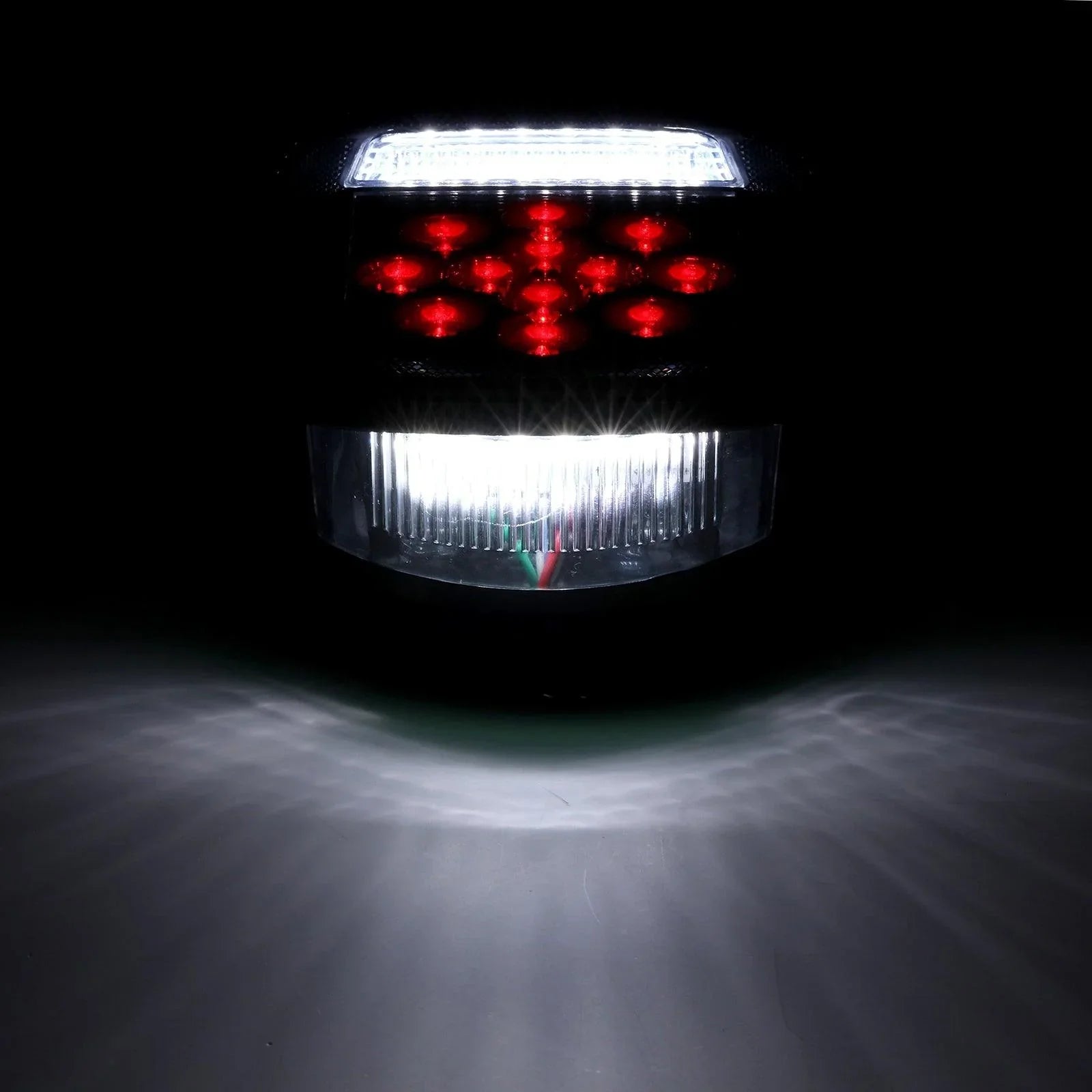 (2pcs/set) Universal Tail Lights 39LEDs Smoked noir pour Wrangler YJ TJ CJ Truck Trailer Van Boat – vue 4