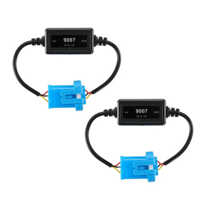 9007/HB5 C10-MODEL Enhanced Ampoules de phare LED CAN-bus Decoder anti-scintillement Hyper Flash No Warning Harness Resistor