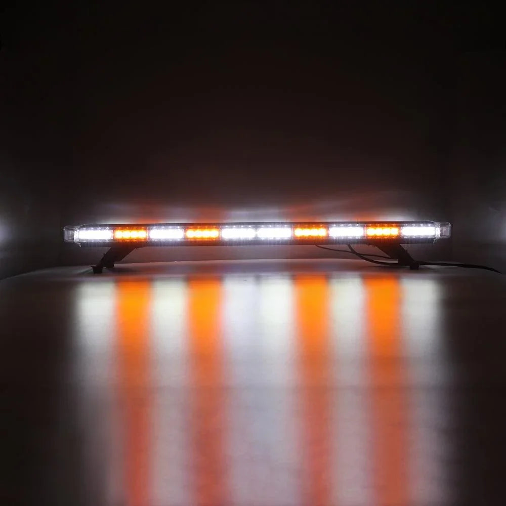 47 Inch Rooftop Strobe Flashing Barres lumineuses avec Mounting Brackets 20 Flashing Modes Emergency Safety Warning Caution…