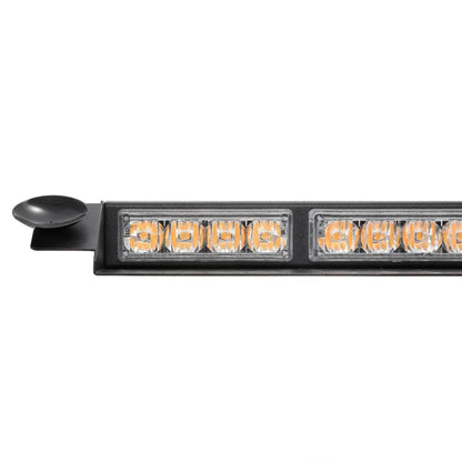 17″ Dual Visor orange stroboscopique Barres lumineuses 20 clignotant motifs avec contrôleur panneau de commande pour