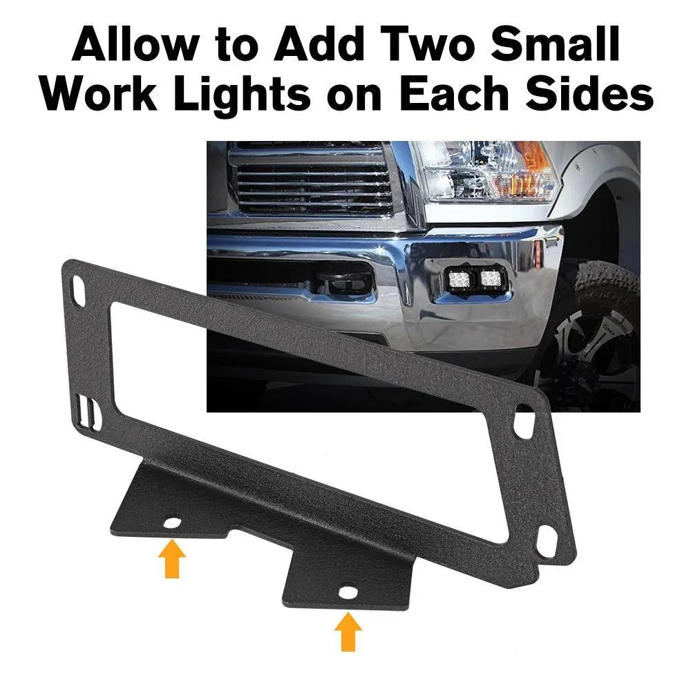 3 Inch LED Pods Lights avec Additional orange Covers & Dual Fog lights Hidden Bumper Mount Bracket pour Dodge Ram 2500 3500…
