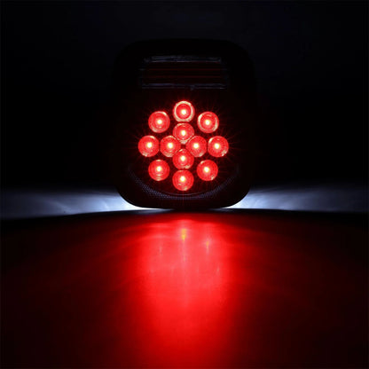 Lot de 2 universel feux arrière 39LEDs Smoked noir pour Wrangler YJ TJ CJ camion Trailer Van bateau – vue 6 – NOVADOMIO