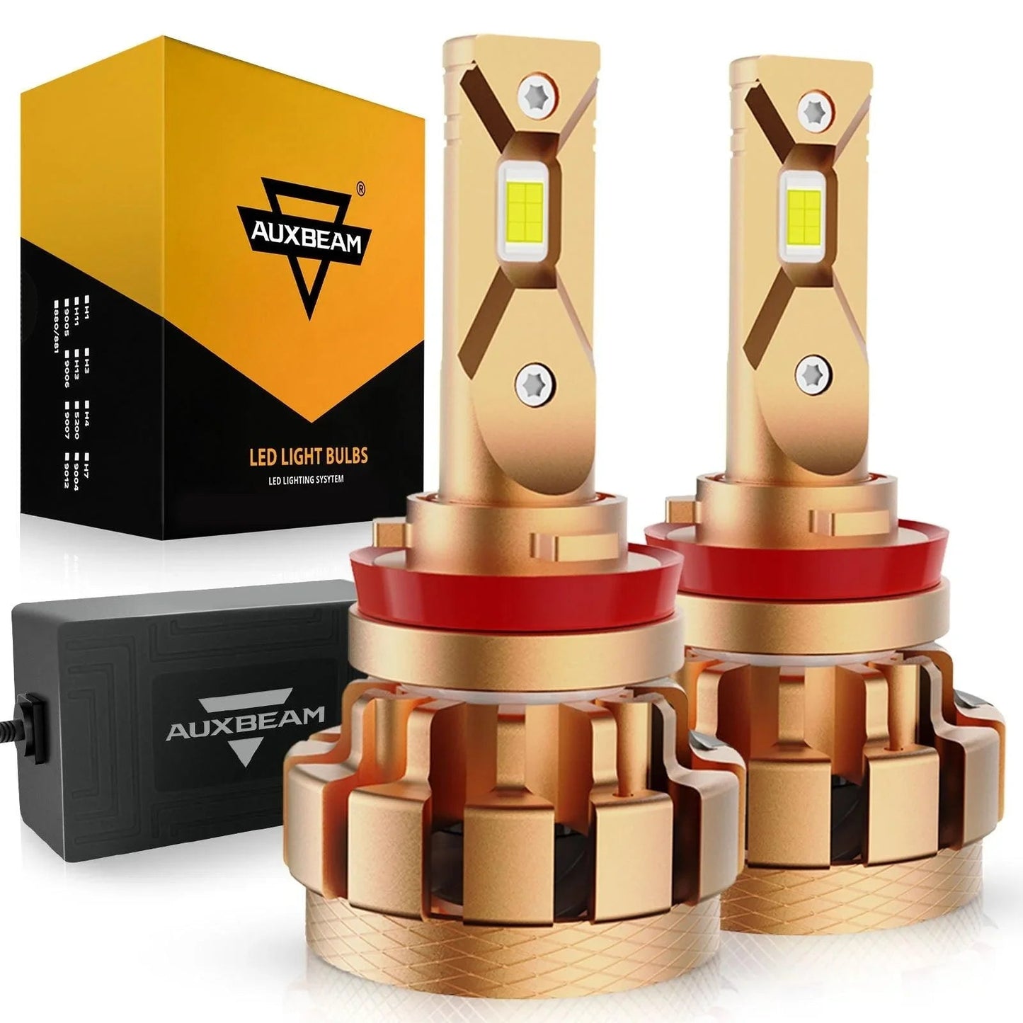 H11 Ampoules de phare LED 70W 18000LM F-16 Plus série Brightest 6000K blanc froid – 2 ampoules