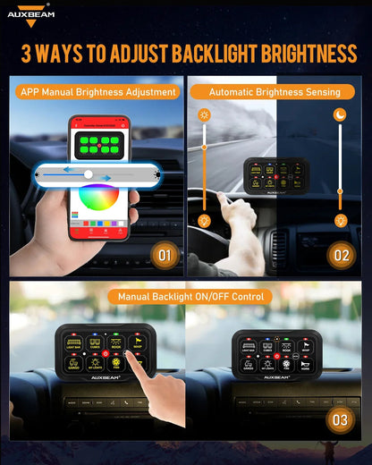 AR-820 RGB panneau de commande avec APP, modes bascule / momentané / impulsion (sortie double) – vue 6 – NOVADOMIO