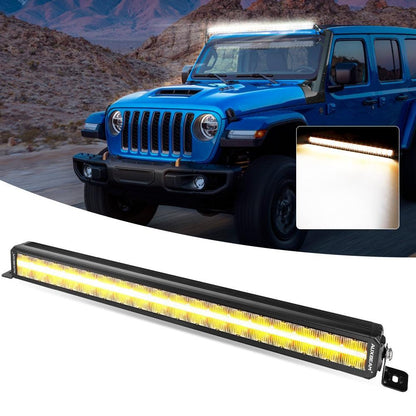 SP-DRL série 32″ 209 W 24 480 lm double rangée tout-terrain Barres LED avec orange&blanc DRL – NOVADOMIO