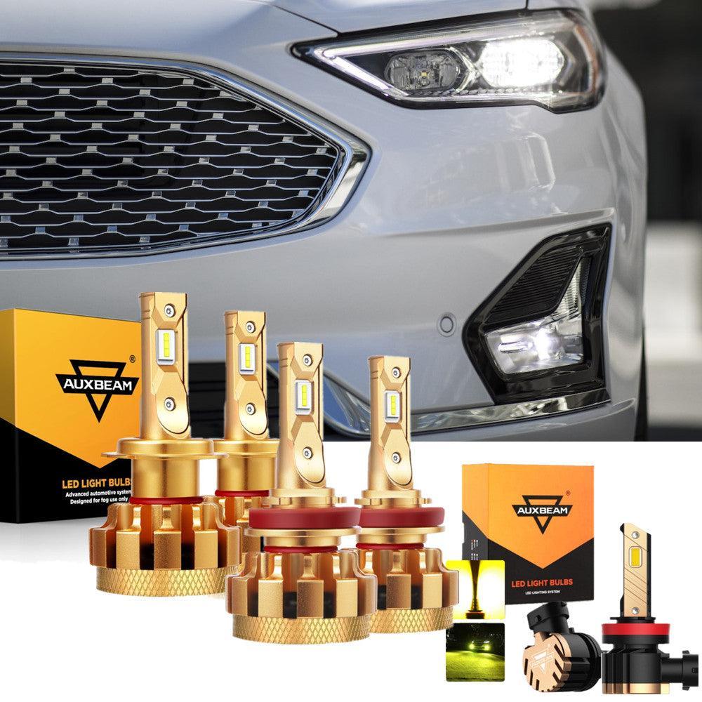 pour 2006-2017 Ford Fusion F-16 Plus série Built-in Canbus Automotive Grade 14000LM Ampoules LED High Low Beam Bundle – vue 2