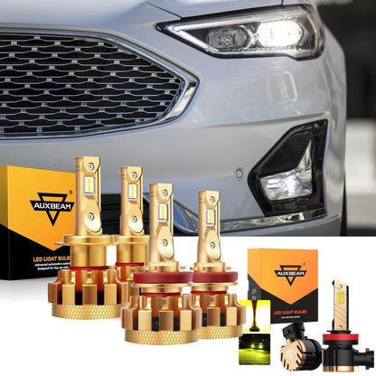 Kit d’ampoules LED feux de route/croisement F-16 Plus série CAN-bus intégré 14 000 lm pour Ford Fusion 2006–2017 – vue 2