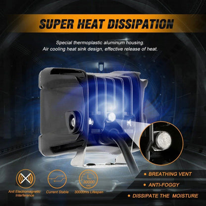 3″ projecteurs LED compacts Spot/faisceau large & montant A support de montage pour 2014–2020 POLARIS RZR XP 1000, 2015–2020