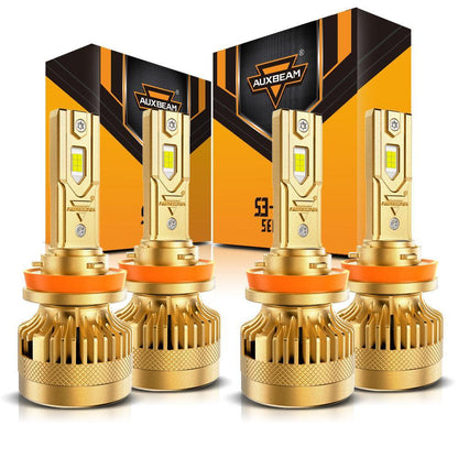 H11+H11 Ampoules de phare LED S3 Pro série Dual Decoder sans erreur CAN-bus 12 V 120 W 24 000 lm 6 500 K blanc froid – 4