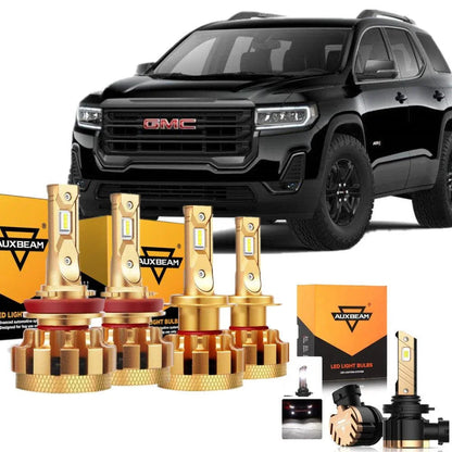 pour 2007-2012 GMC Acadia F-16 Plus série CANbus intégré qualité automobile 14000LM Ampoules LED kit feux de route /