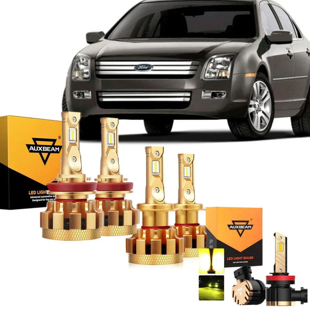 pour 2018-2020 Ford Fusion F-16 Plus série Built-in Canbus Automotive Grade 14000LM Ampoules LED High Low Beam Bundle – vue 2