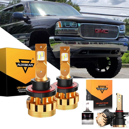 Kit d’ampoules LED feux de route/croisement F-16 Plus série CAN-bus intégré 14 000 lm pour Yukon XL 2500 2007–2013