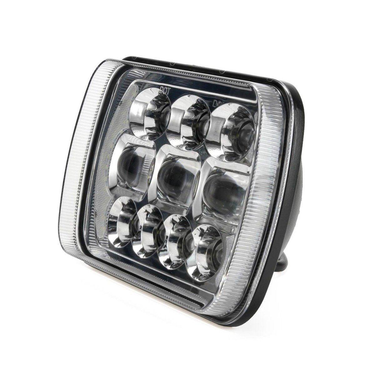 (2pcs/set) 65W 7x6 LED Hi-Lo Beam Headlights avec DRL pour Toyota Pickup Truck (noir/Chrome) – vue 12