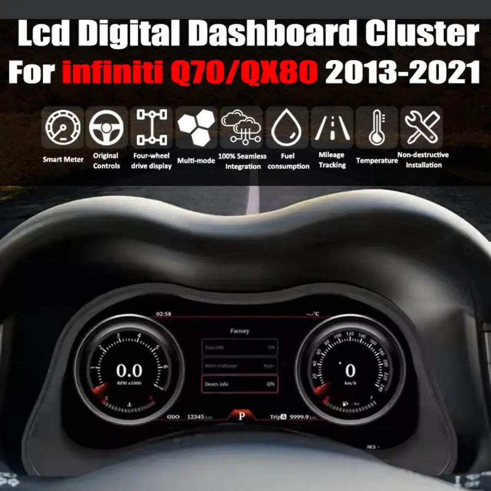 Virtual Cockpit Infiniti Q70 / QX80 2013-2021 LCD 12″ – NOVADOMIO