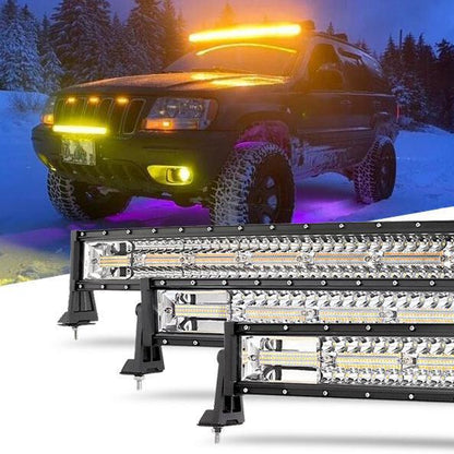 6 modes série 22″/30″/42″/50″ blanc&orange Barres LED – NOVADOMIO
