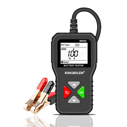 Testeur de batterie KINGBOLEN BM550 – 6 V, 12 V et 24 V – NOVADOMIO