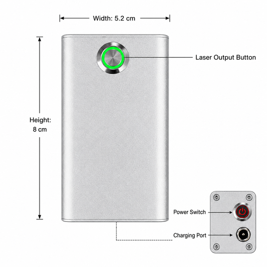 Mini allumeur laser portable 80 W avec source de pompe optique de précision – vue 2