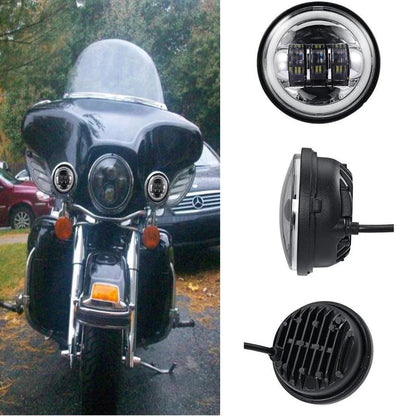 Lot de 2 4.5″ LED auxiliaire passing feux pour Harley – NOVADOMIO