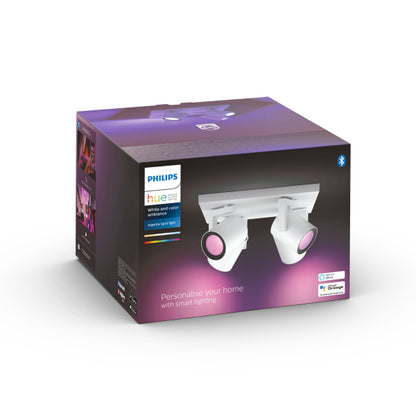 Plafonnier Philips Hue Argenta Quadruple, GU10 – vue 4 – NOVADOMIO