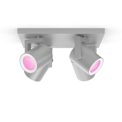 Plafonnier Philips Hue Argenta Quadruple, GU10 – vue 2 – NOVADOMIO