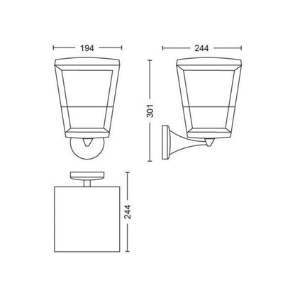 Applique murale Philips Hue Daylo WCA 15 W, 2000-6 500 K – vue 3 – NOVADOMIO