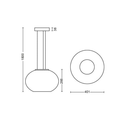 Suspension Philips Hue Flourish WCA 31 W, 2000-6 500 K – vue 3 – NOVADOMIO