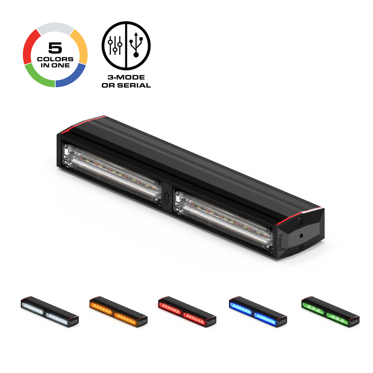 Feniex Q® Series 200 – Barre LED de signalisation – vue 2
