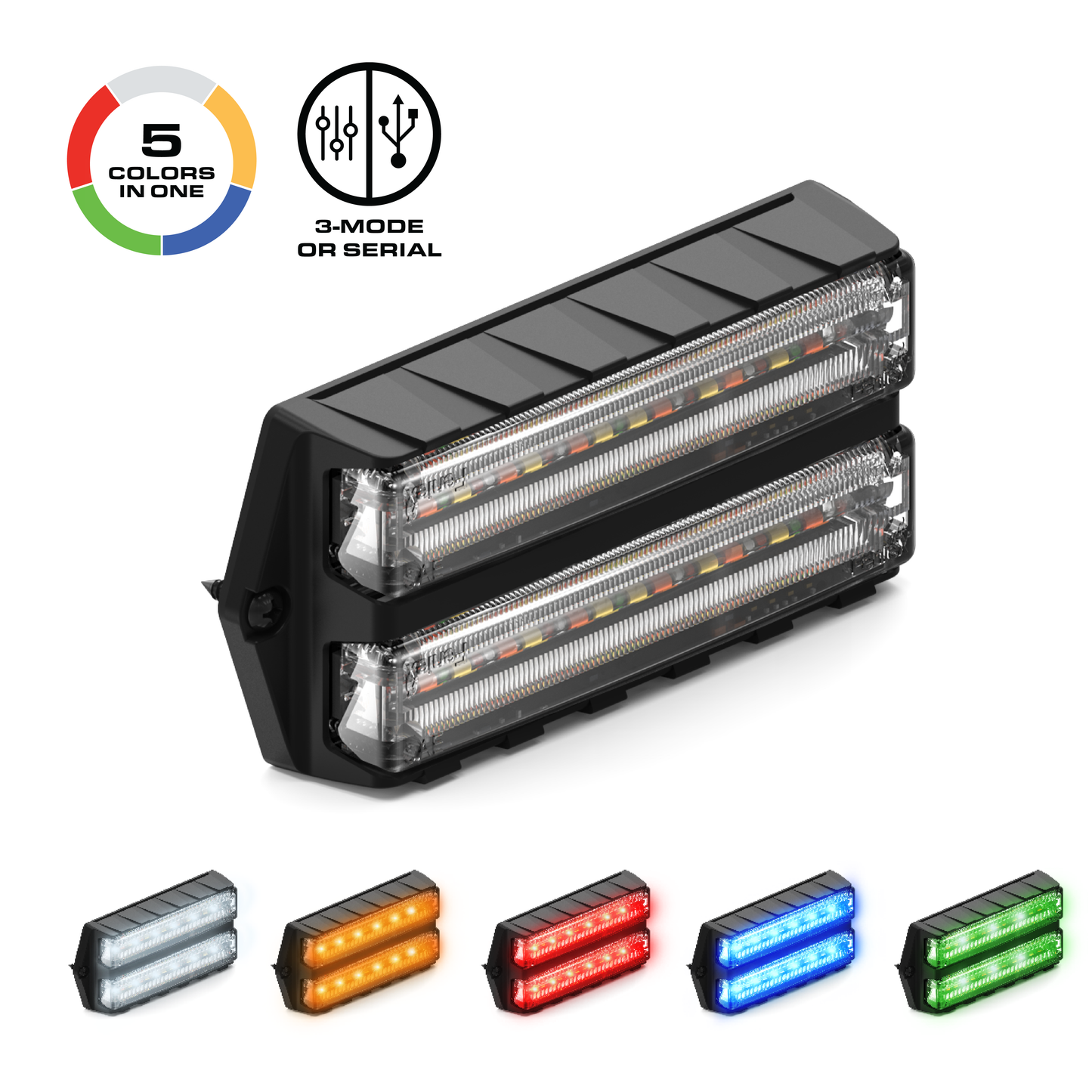 Feniex Q® Series Dual SM – Feu LED de signalisation – vue 2